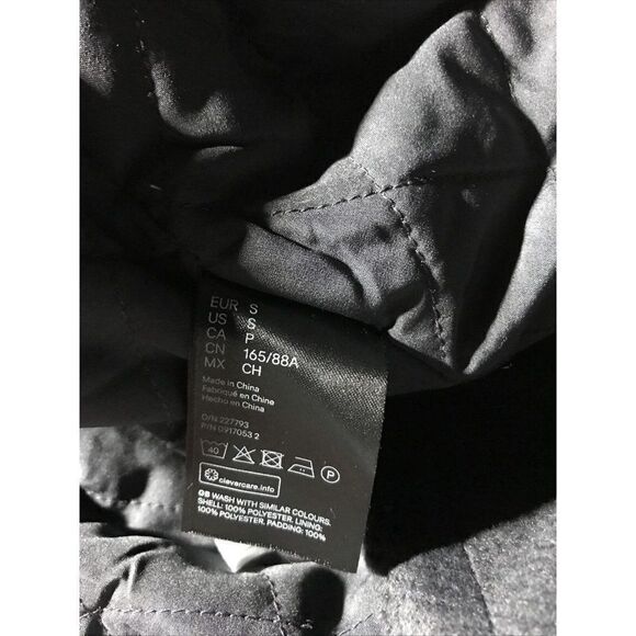 Kangol x‎ H&M Oversized Shacket Shirt Jacket Coat Size Small Black - Picture 6 of 7